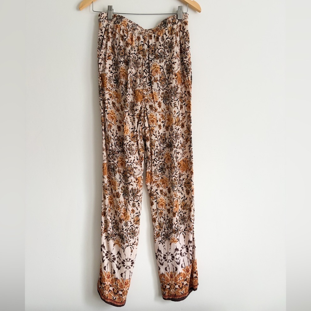 Suzy Shier Boho Floral Print Vacation Pants - Size Small - Picture 5 of 6